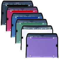 Five Star Expanding File, 7.5" Expansion, 7 Sections, Zipper Closure, Letter Size, Randomly Assorted Colors (350099)