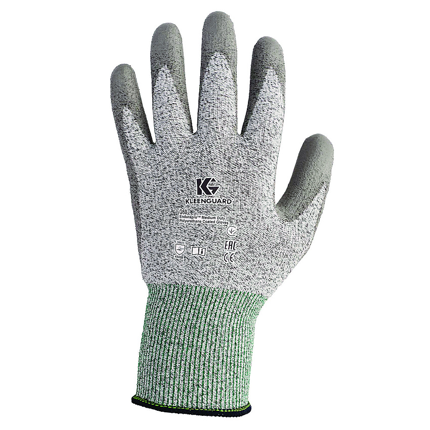 KleenGuard G60 Level 3 Economy Cut Resistant Gloves, EN388: 4X42B, 9" Long, X-Large (Size 10), Gray/Marled Gray, 12 Pairs/Carton (13826)