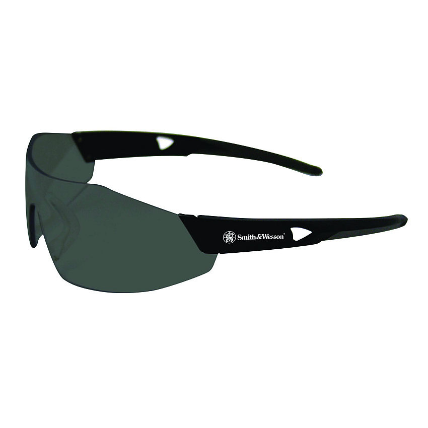 Smith & Wesson 44 Magnum Safety Glasses, Black Frame, Black Lens, 12/Box (23453)
