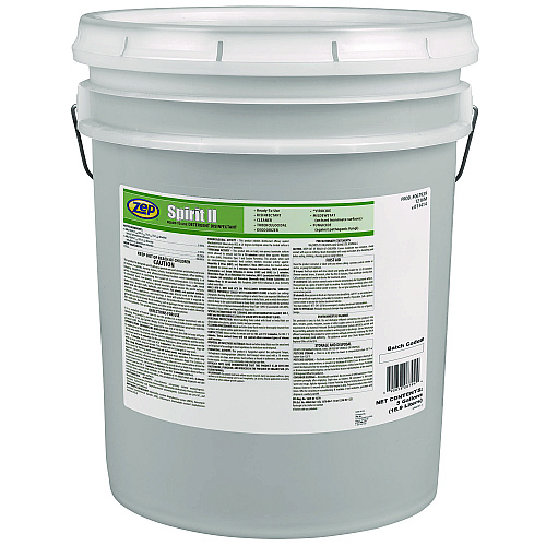 Zep Spirit II Ready-to-Use Detergent Disinfectant, Citrus Scent, 5 gal Pail (67939)