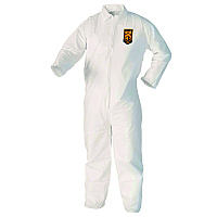 KleenGuard A40 Zipper Front Liquid and Particle Protection Coveralls, 3X-Large, White, 25/Carton (44306)