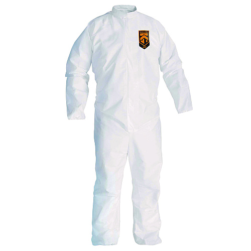 KleenGuard A30 Breathable Splash and Particle Protection Coveralls, 3X-Large, White, 21/Carton (46006)