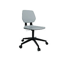 Safco Commute Task Chair, Supports Up to 275 lbs, 18.25" to 22.25" Seat Height, Gray Seat, Gray Back, Black Base (7825GR)