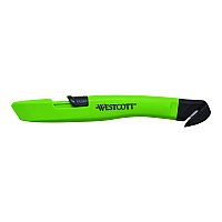 Westcott Safety Ceramic Blade Box Cutter, 0.5" Blade, 5.7" Plastic Handle, Green (17969)