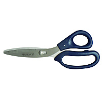 Westcott Power Pivot Shears, 8" Long, 3.5" Cut Length, Straight Blue Handle (00454)
