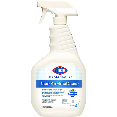 Clorox Healthcare Bleach Germicidal Cleaner, 32 oz Spray Bottle (68970EA)