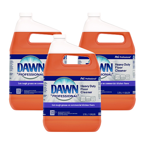 Dawn Heavy-Duty Floor Cleaner, Neutral Scent, 1 gal Bottle, 3/Carton (08789)