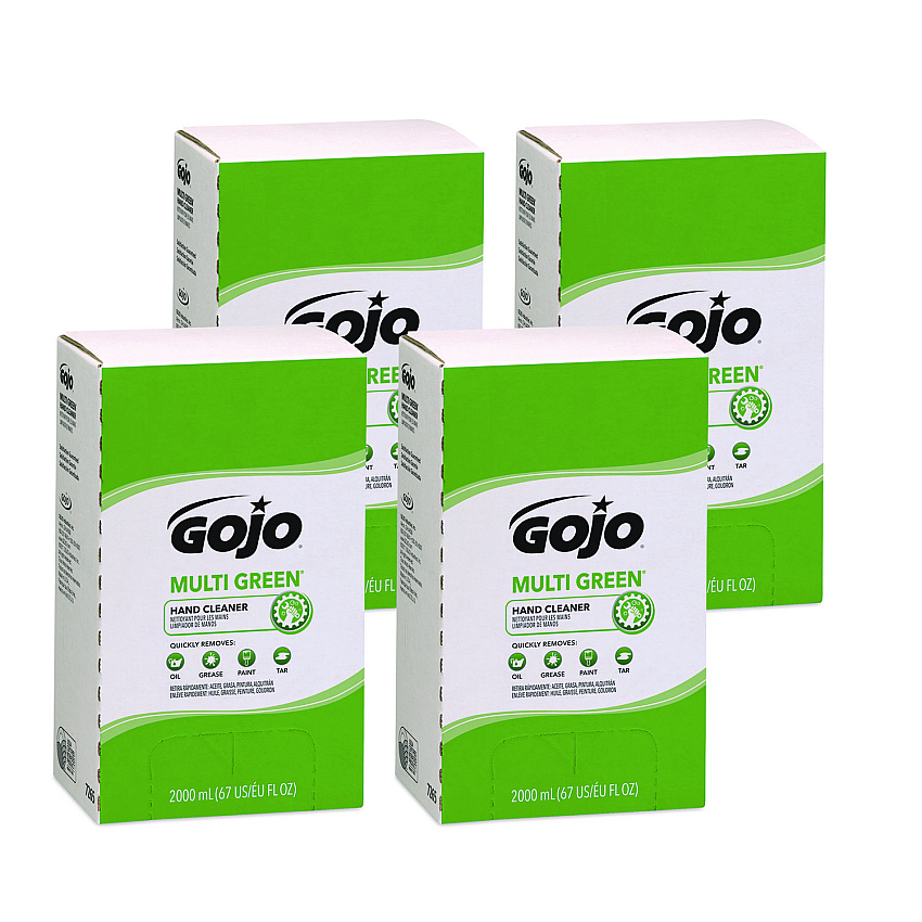 GOJO MULTI GREEN Hand Cleaner Refill, Citrus Scent, 2,000 mL, 4/Carton (7265)