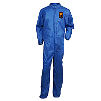 KleenGuard A20 Breathable Particle Protection Coveralls, Zip Front, Elastic Back, Wrists, Ankles, 3X-Large, Blue, 20/Carton (58506)