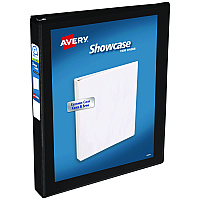 Avery Showcase Economy View Binders with Slant Rings, 3 Rings, 1