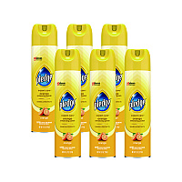 Pledge Furniture Polish, Orange, 9.7 oz Aerosol Spray, 6/Carton (336385)