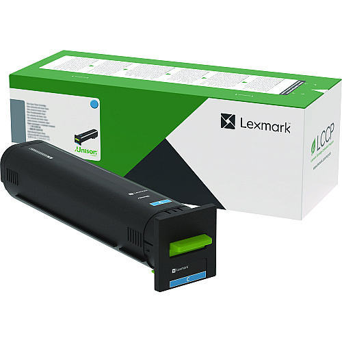 Lexmark 82K0UCG Ultra High-Yield Toner, 55,000 Page-Yield, Cyan