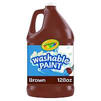 Crayola Washable Paint, Brown, 1 gal Bottle (542128007)