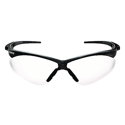 KleenGuard V30 Nemesis VL Safety Glasses, Black Frame, Clear Lens, 12/Carton (55401)