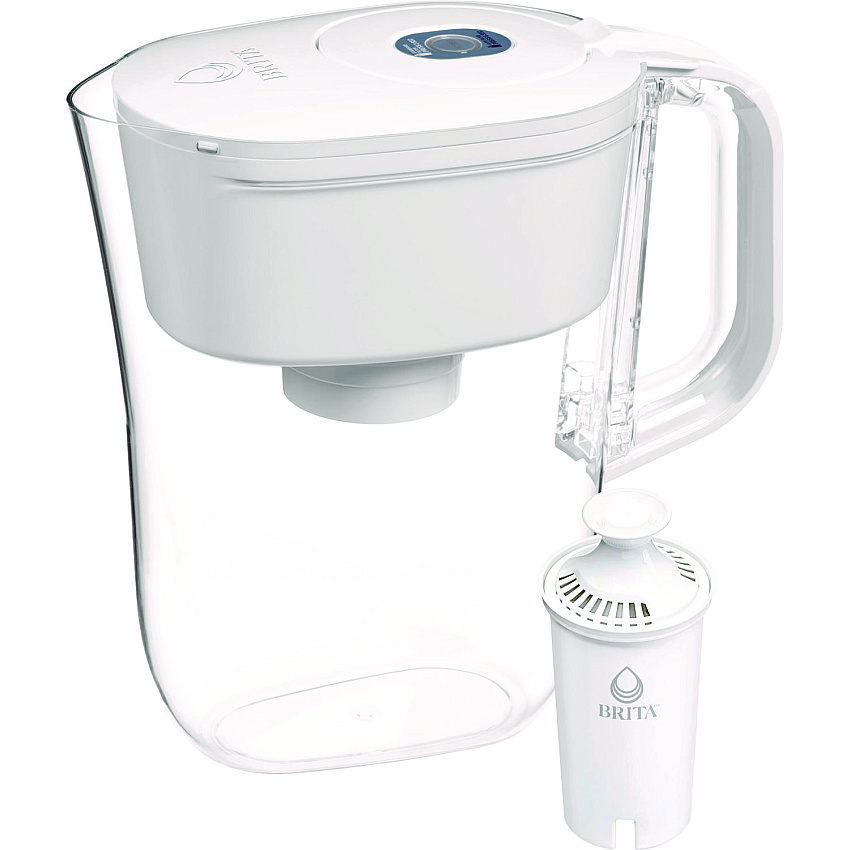 Brita Small 6-Cup Water Filter Pitcher with 1 Standard Filter, Clear (36089EA)