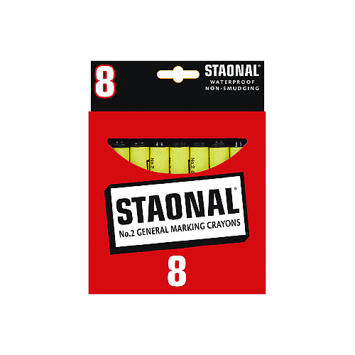 Crayola Staonal Marking Crayons, Black, 8/Box (5200023051)