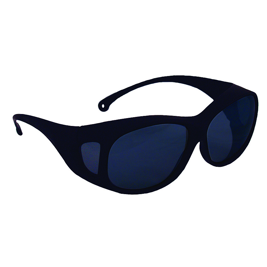 KleenGuard V50 OTG Safety Eyewear, Black Frame, Smoke Mirror Anti-Fog Lens (20747)