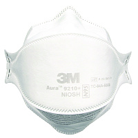 3M Aura Particulate Respirator 9205+, Standard Size, 12/Carton (9205PLUSCT)