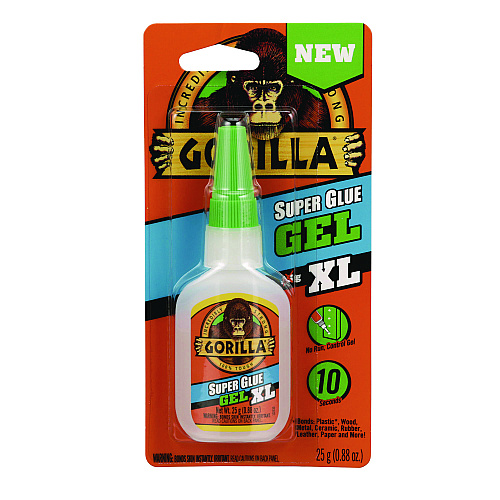 Gorilla Super Glue Gel, 0.88 oz, Dries Clear (102433)