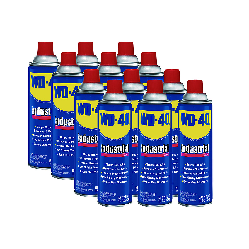 WD-40 Heavy-Duty Lubricant, 16 oz Aerosol, 12/Carton (490088CT)