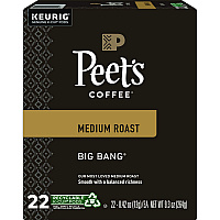 Keurig Peet's Big Bang K-Cup, Big Bang, K-Cup, 22/Box (6664)