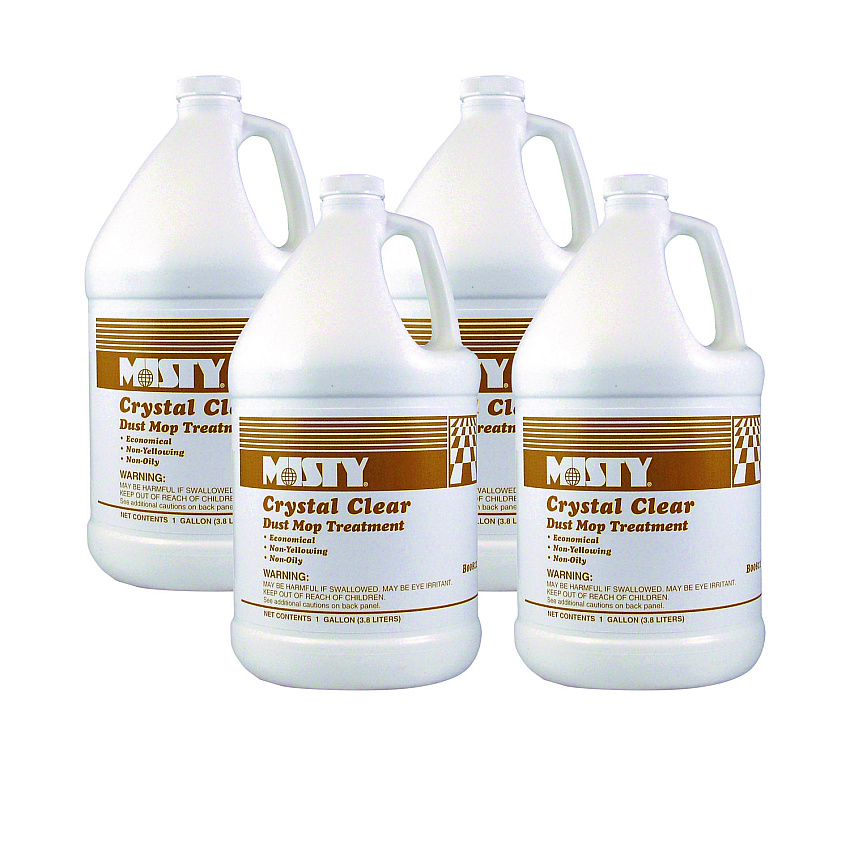 Misty Dust Mop Treatment, Attracts Dirt, Non-Oily, Grapefruit Scent, 1gal, 4/Carton (1003411)