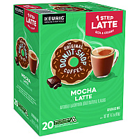 The Original Donut Shop Mocha One Step Latte K-Cup, Vanilla, 20/Box (8179)