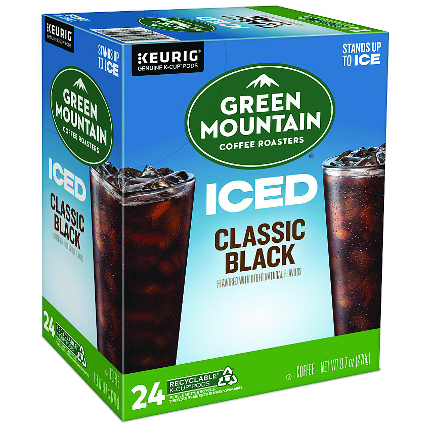 Keurig Classic Black Brew Over Ice Coffee K-Cups, 24/Box (9027)