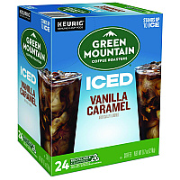 Keurig Vanilla Caramel Brew Over Ice Coffee K-Cups, 24/Box (9028)