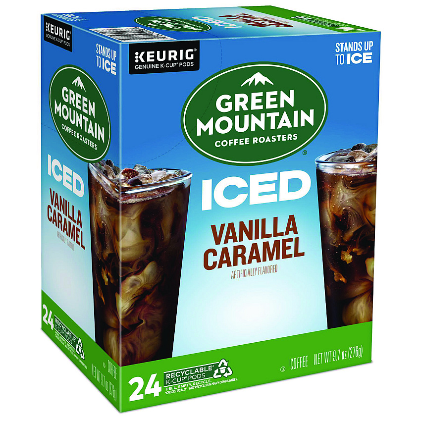 Keurig Vanilla Caramel Brew Over Ice Coffee K-Cups, 24/Box (9028)