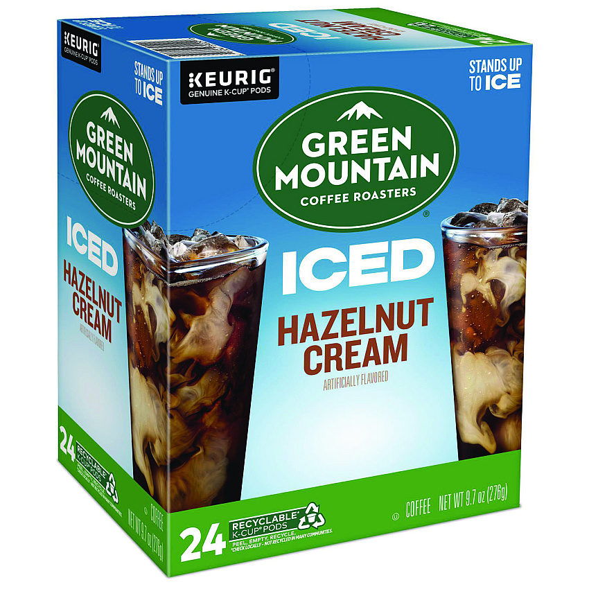 Keurig Hazelnut Cream Brew Over Ice Coffee K-Cups, 24/Box (9029)