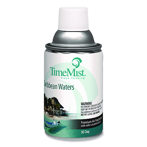 TimeMist Premium Metered Air Freshener Refill, Caribbean Waters, 6.6 oz Aerosol Spray (1042756EA)