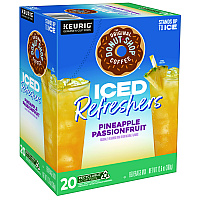 The Original Donut Shop ICED Refreshers K-Cup Pods, Passion Fruit, 20/Box (0236)