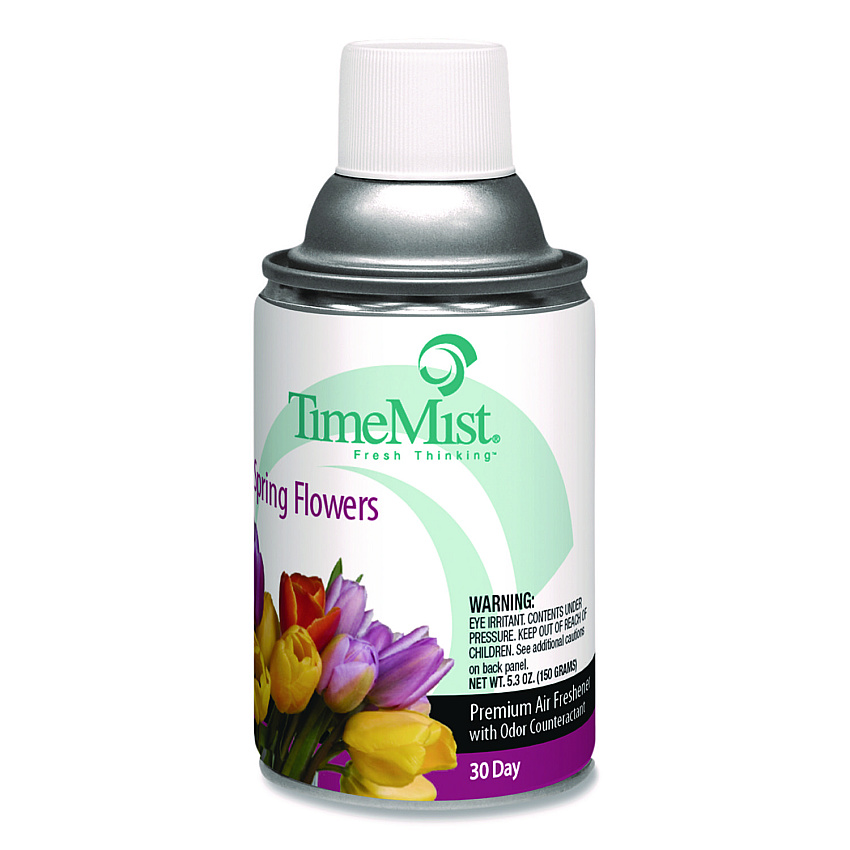 TimeMist Premium Metered Air Freshener Refill, Spring Flowers, 6.6 oz Aerosol Spray (1042712EA)