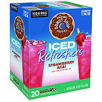 The Original Donut Shop ICED Refreshers K-Cup Pods, Strawberry, 20/Box (0237)