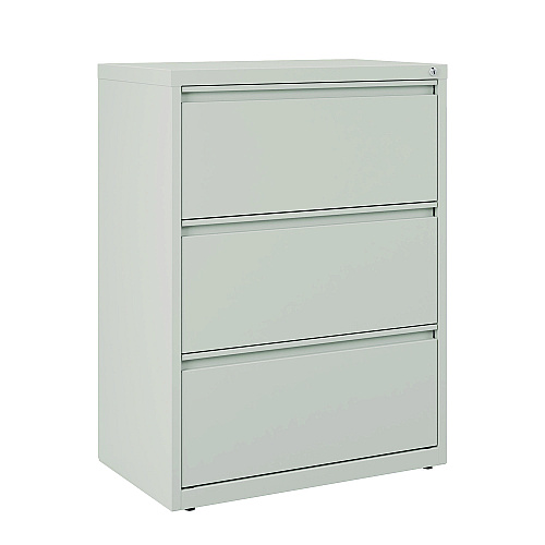 Alera Lateral File, 3 Legal/Letter-Size File Drawers, Light Gray, 30" x 18.62" x 40.25" (ALEHLF3041LG)