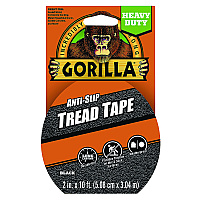 Gorilla Tread Tape, 3" Core, 2" x 10 ft, Black (115944)