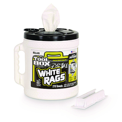 TOOLBOX Z300 Wipers Big Grip Dispenser, 1-Ply, 10 x 12, White, 2/Carton (20420)