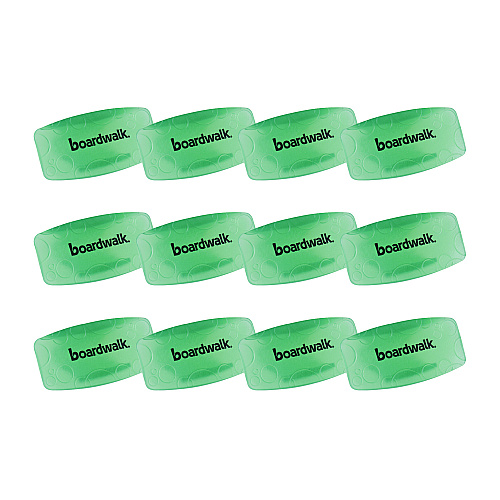 Boardwalk&reg; Eco-Fresh Bowl Clips, Cucumber Melon, Green, 12 Clips (BWKCLIPCME)