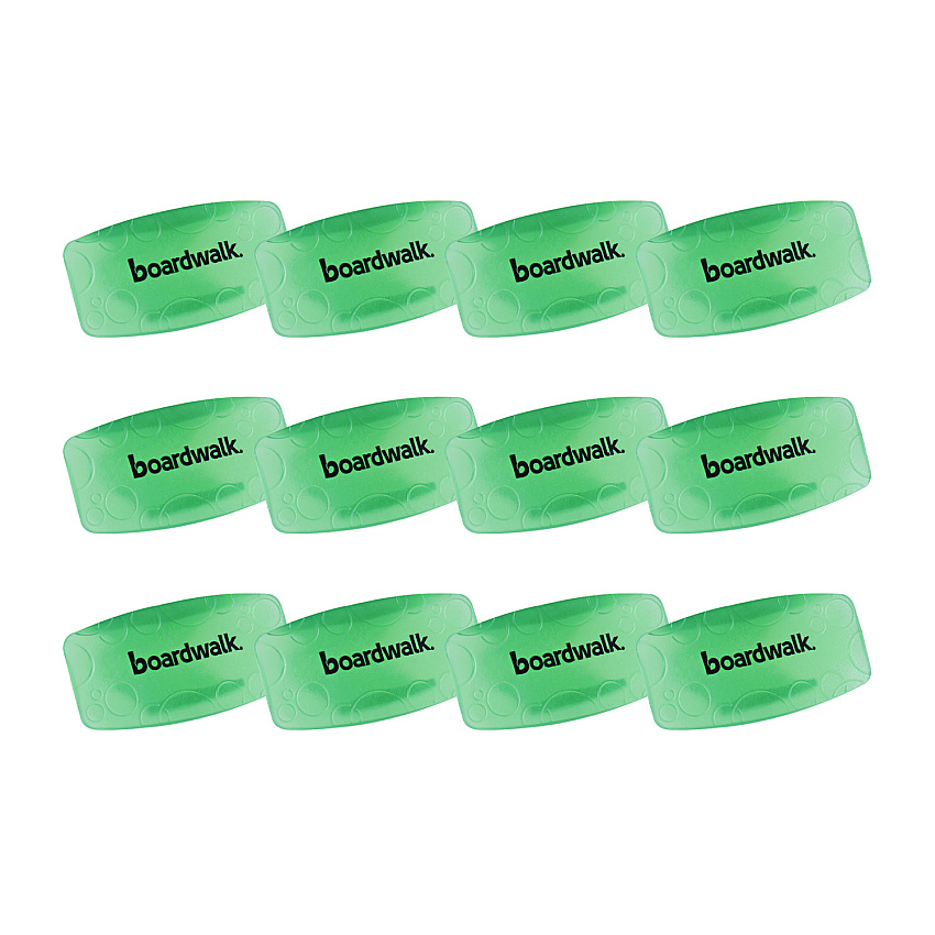 Boardwalk&reg; Eco-Fresh Bowl Clips, Cucumber Melon, Green, 12 Clips (BWKCLIPCME)