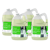 Diversey Floor Science Cleaner/Restorer Spray Buff, Citrus Scent, 1 gal Bottle, 4/Carton (CBD540458)