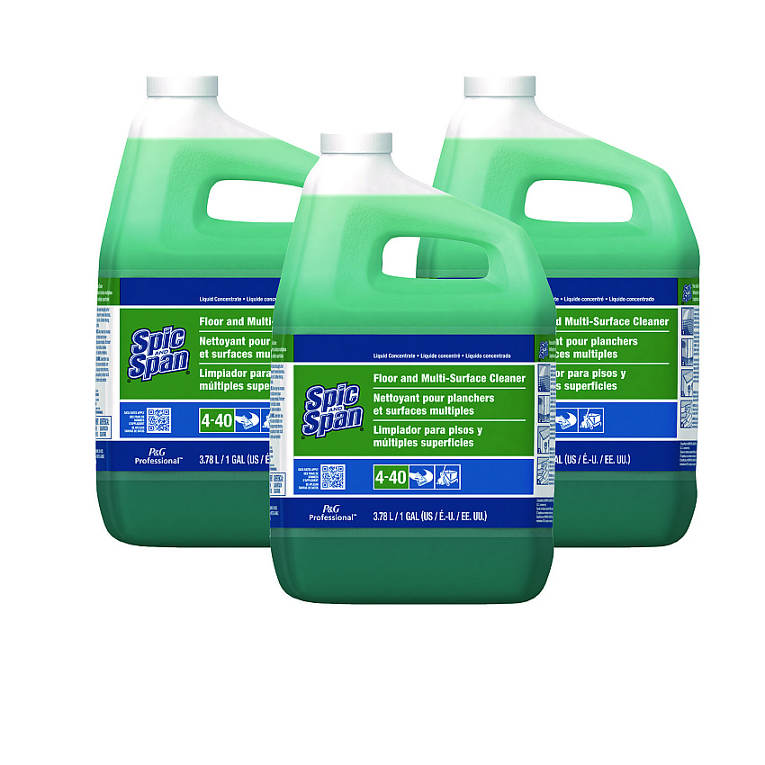 Spic and Span Liquid Floor Cleaner, 1 gal Bottle, 3/Carton (02001)