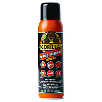 Gorilla Contact Adhesive Ultimate, 12.2 oz Aerosol Spray, Dries Light Yellow (109852)