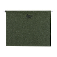 Universal Hanging File Folders, Letter Size, 1/5-Cut Tabs, Standard Green, 25/Box (UNV14115)