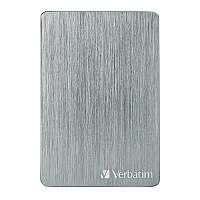 Verbatim Store n Go ALU Slim Portable Hard Drive, 1 TB, USB 3.2 Gen 1, Space Gray (53662)