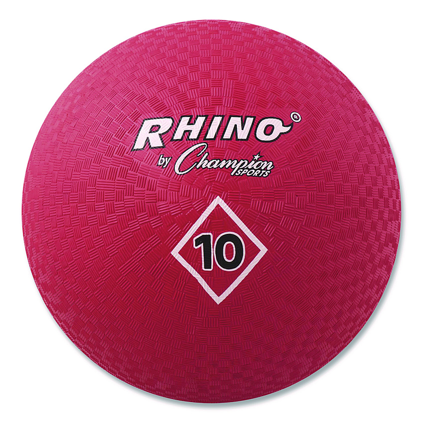 Champion Sports Playground Ball, 10" Diameter, Red (PG10)