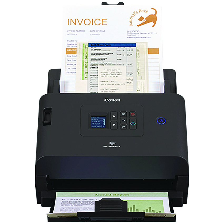 Canon imageFORMULA DR-S250N Scanner, 600 dpi Optical Resolution, 80-Sheet Duplex Auto Document Feeder (6383C002)