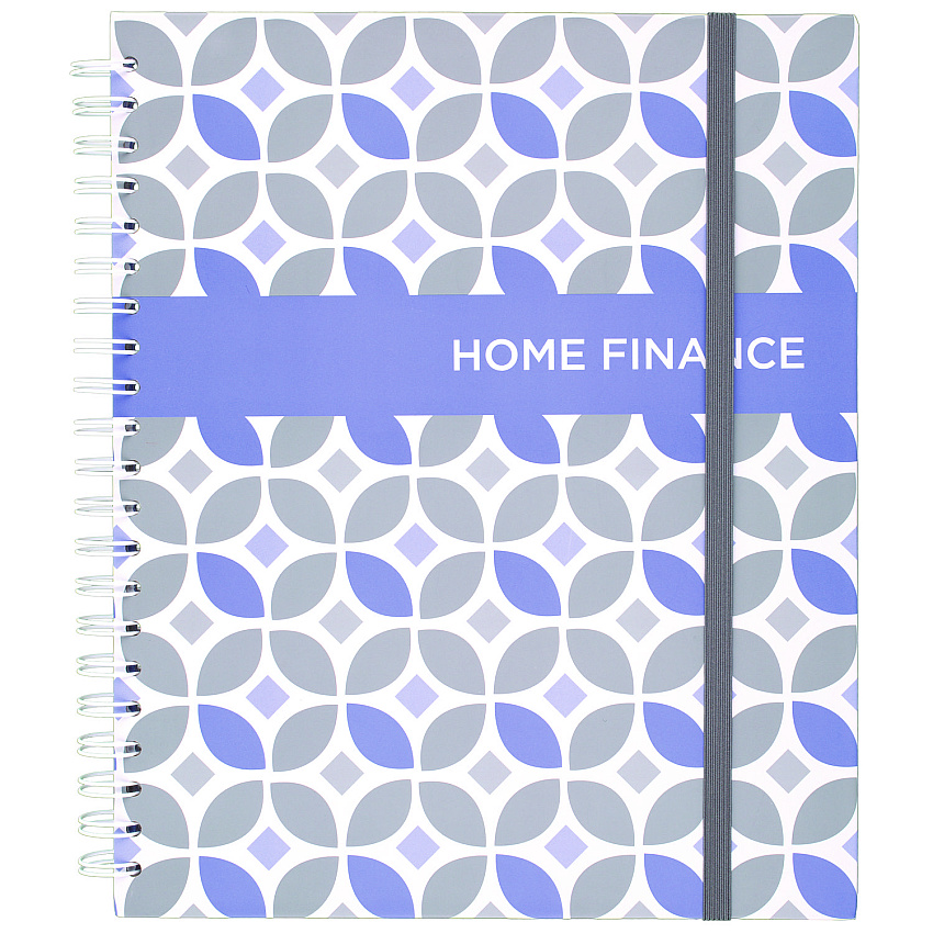 Day Runner Monthly Home Finance Organizer, 5 Column Format, Black/Green/White Cover, 11 x 9 Sheets, 30 Sheets/Book (854431)