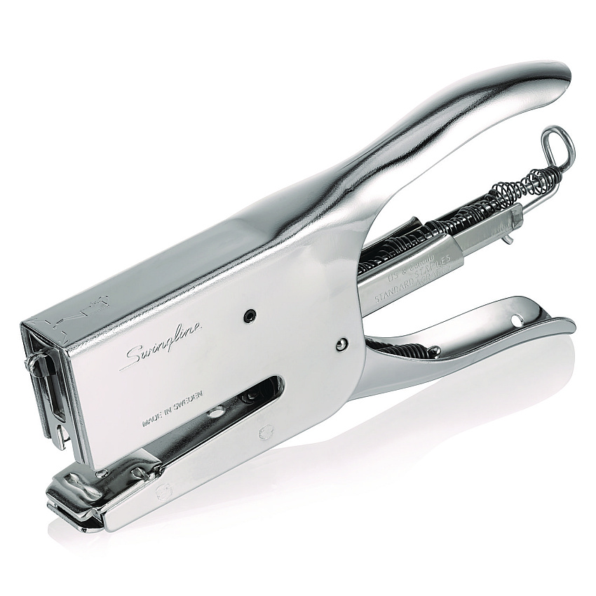 Rapid Classic K1 Plier Stapler, 50-Sheet Capacity, 0.25" to 0.31" Staples, 2" Throat, Chrome (90119)
