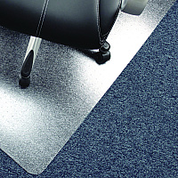 Floortex Cleartex Advantagemat Phthalate Free PVC Chair Mat for Low Pile Carpets, 48" w x 60" l, Clear (PF1115225EV)